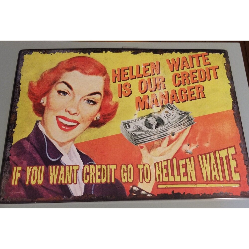 Rivers Edge Hellen Waite metal sign nib
